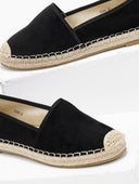Εσπαντρίγιες suede με εξωτερική ραφή - Μαύρο - thefashionproject.gr - Super Mode