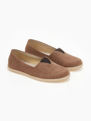 Εσπαντρίγιες suede με λάστιχο - Καφέ - thefashionproject.gr - Medies