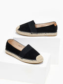 Εσπαντρίγιες suede με λάστιχο - Μαύρο - thefashionproject.gr - M PLUS