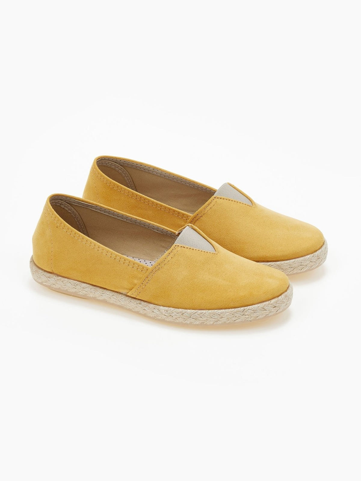 Εσπαντρίγιες suede με λάστιχο - Μουσταρδί - thefashionproject.gr - Medies