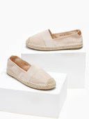 Εσπαντρίγιες suede με λάστιχο - Μπεζ - thefashionproject.gr - M PLUS