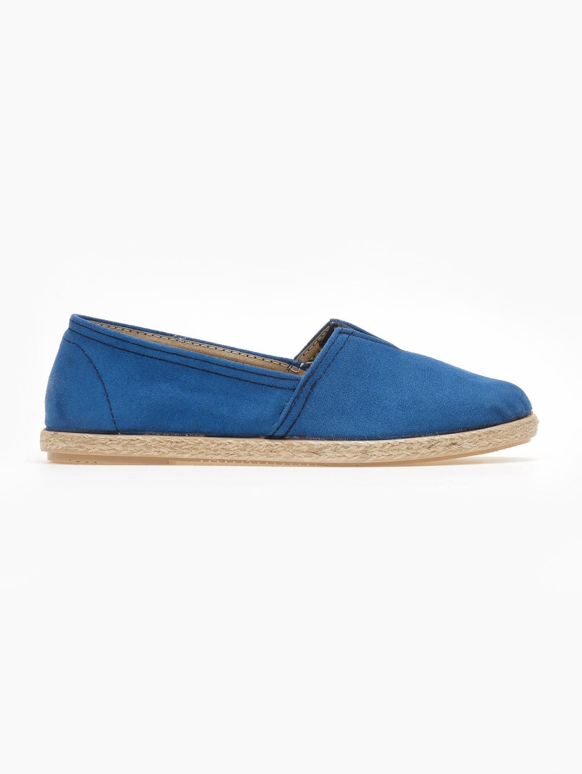 Εσπαντρίγιες suede με λάστιχο - Μπλε - thefashionproject.gr - Medies