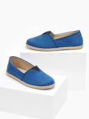 Εσπαντρίγιες suede με λάστιχο - Μπλε - thefashionproject.gr - Medies