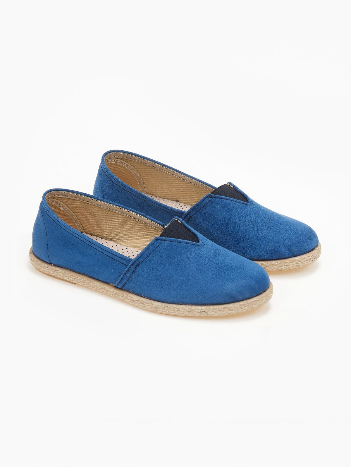 Εσπαντρίγιες suede με λάστιχο - Μπλε - thefashionproject.gr - Medies