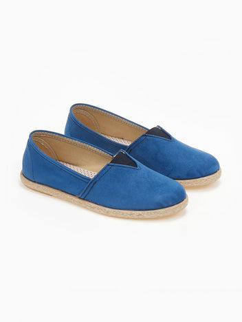 Εσπαντρίγιες suede με λάστιχο - Μπλε - thefashionproject.gr - Medies