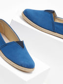 Εσπαντρίγιες suede με λάστιχο - Μπλε - thefashionproject.gr - Medies