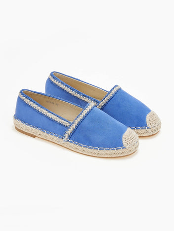 Εσπαντρίγιες suede με μεταλλική κλωστή - Μπλε - thefashionproject.gr - Bello Star