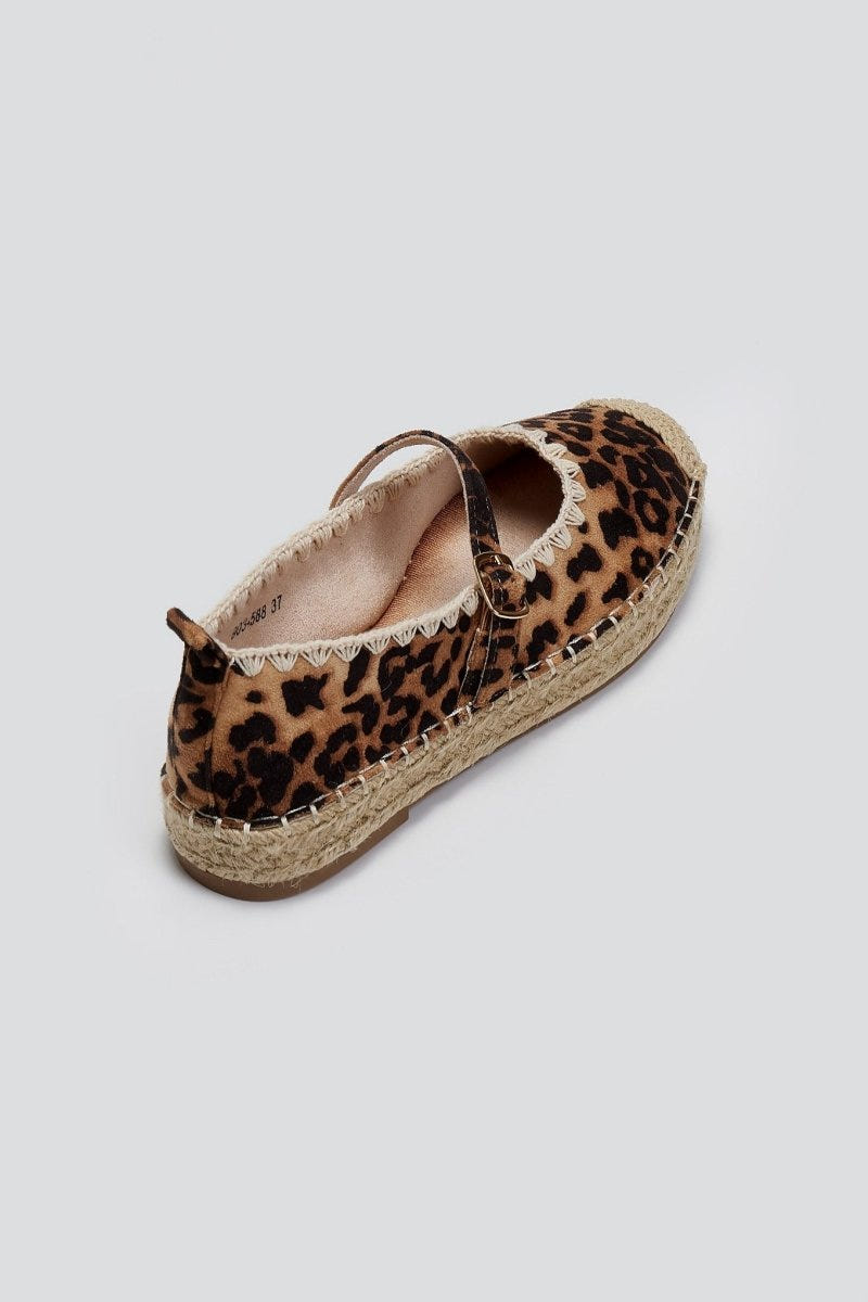 Εσπαντρίγιες suede με μπαρέτα ERYNN - Leopard - thefashionproject.gr - ERYNN