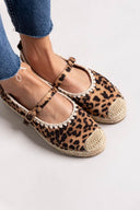 Εσπαντρίγιες suede με μπαρέτα ERYNN - Leopard - thefashionproject.gr - ERYNN