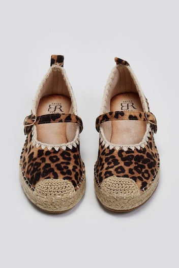 Εσπαντρίγιες suede με μπαρέτα ERYNN - Leopard - thefashionproject.gr - ERYNN