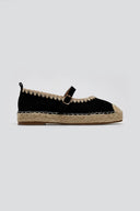 Εσπαντρίγιες suede με μπαρέτα ERYNN - Μαύρο - thefashionproject.gr - ERYNN
