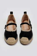 Εσπαντρίγιες suede με μπαρέτα ERYNN - Μαύρο - thefashionproject.gr - ERYNN