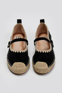 Εσπαντρίγιες suede με μπαρέτα ERYNN - Μαύρο - thefashionproject.gr - ERYNN