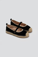 Εσπαντρίγιες suede με μπαρέτα ERYNN - Μαύρο - thefashionproject.gr - ERYNN
