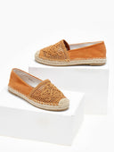 Εσπαντρίγιες suede με πλεκτό σχέδιο Erynn - Ταμπά - thefashionproject.gr - ERYNN
