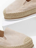 Εσπαντρίγιες suede με ψηλή σόλα - Μπεζ - thefashionproject.gr - Ideal shoes