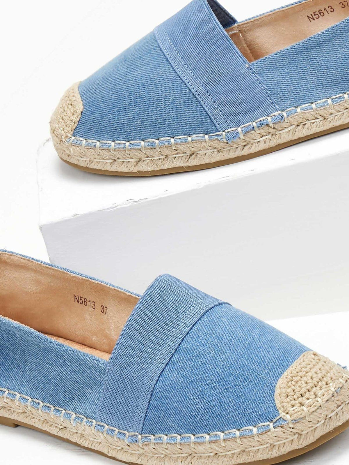 Εσπαντρίγιες τζιν με λάστιχο - Μπλε jean - thefashionproject.gr - M PLUS