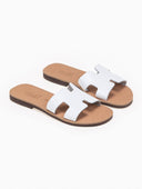 Σανδάλια δερμάτινα με άνοιγμα estil