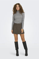ONLY - Fine Ribbed Knit Turtleneck - Gray