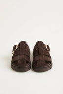 TFP - Fisherman Flatform Sandals - Brown Suede