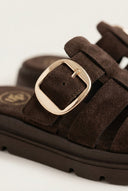 TFP - Fisherman Flatform Sandals - Brown Suede