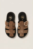 TFP - Fisherman Flatform Sandals - Mocha Suede