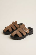 TFP - Fisherman Flatform Sandals - Mocha Suede