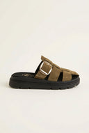 TFP - Fisherman Flatform Sandals - Olive Suede