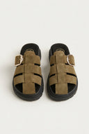 TFP - Fisherman Flatform Sandals - Olive Suede