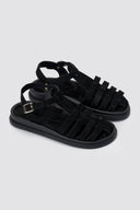 Estil - Fisherman Sandals - Black Suede