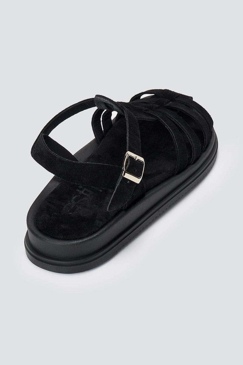 Estil - Fisherman Sandals - Black Suede