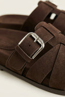 CORINA - Fisherman Sandals - Brown Suede