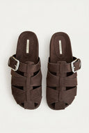 CORINA - Fisherman Sandals - Brown Suede