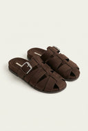 CORINA - Fisherman Sandals - Brown Suede