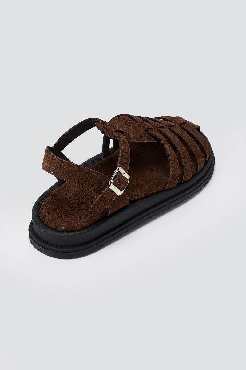 Estil - Fisherman Sandals - Brown Suede