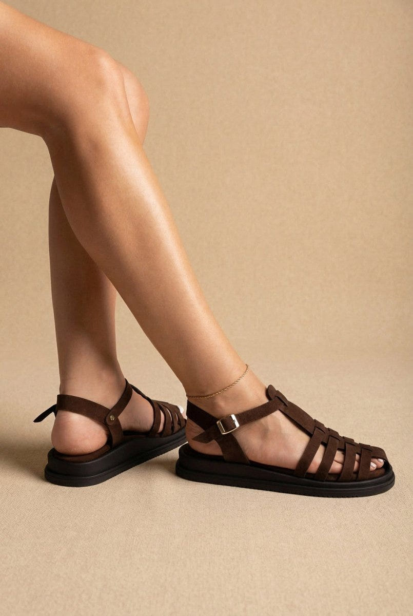 Estil - Fisherman Sandals - Brown Suede