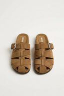 CORINA - Fisherman Sandals - Camel Suede
