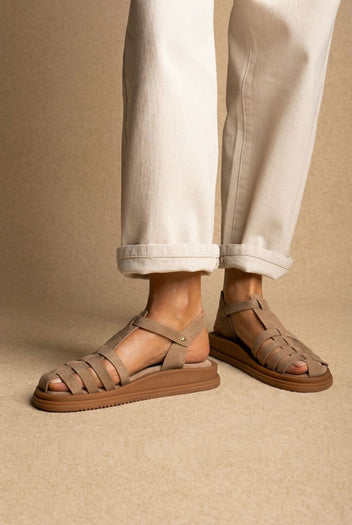Estil - Fisherman Sandals - Taupe Suede