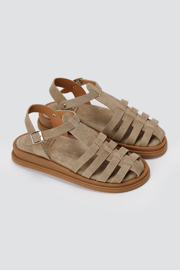 Estil - Fisherman Sandals - Taupe Suede
