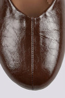 Ideal shoes - Flat Ballet Flats - Brown Matte