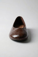 Ideal shoes - Flat Ballet Flats - Brown Matte