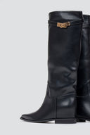 Flat Boots Pointed Toe - Black Matte - thefashionproject.gr - Ideal shoes