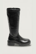 Flat Boots Stretch Calf - Black Matte - thefashionproject.gr - Ideal shoes