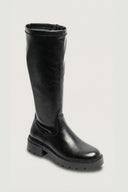 Flat Boots Stretch Calf - Black Matte - thefashionproject.gr - Ideal shoes