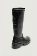 Flat Boots Stretch Calf - Black Matte - thefashionproject.gr - Ideal shoes