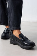 Flatform loafers λουστρίνι Xti 143426 - Μαύρο - thefashionproject.gr - Xti Footwear