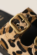TFP - Flatform Sandals Animal Print Buckle - Leopard Pony
