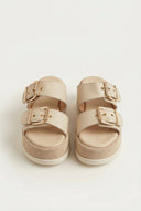 Mariella Fabiani - Flatform Sandals - Beige Matte