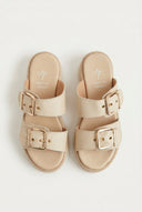 Mariella Fabiani - Flatform Sandals - Beige Matte