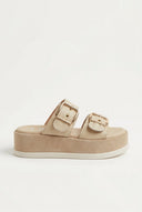 Mariella Fabiani - Flatform Sandals - Beige Matte